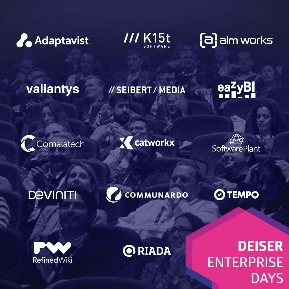 Atlassian Marketplace Apps Vendors que vendrán a los DEISER Entrprise Days 2018