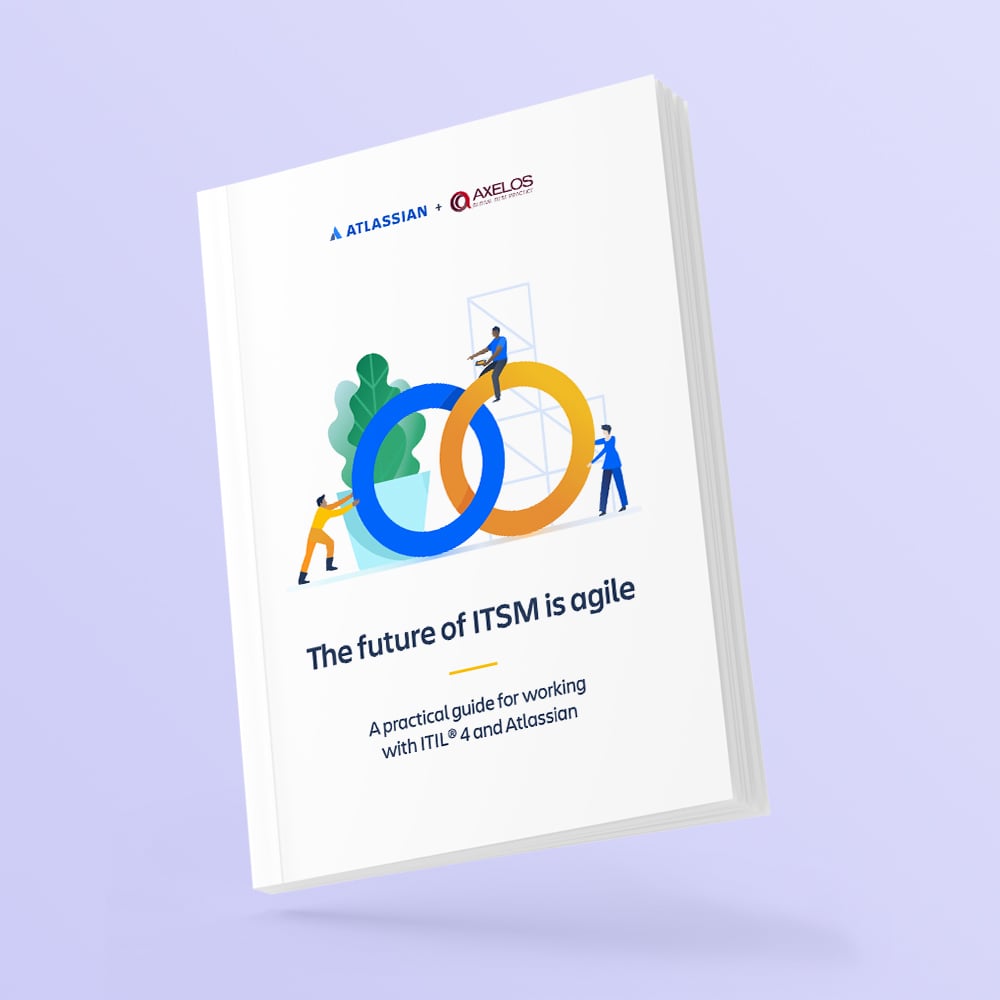 Downlod the guide to apply ITIL 4 fast according to Atlassian and Axelos