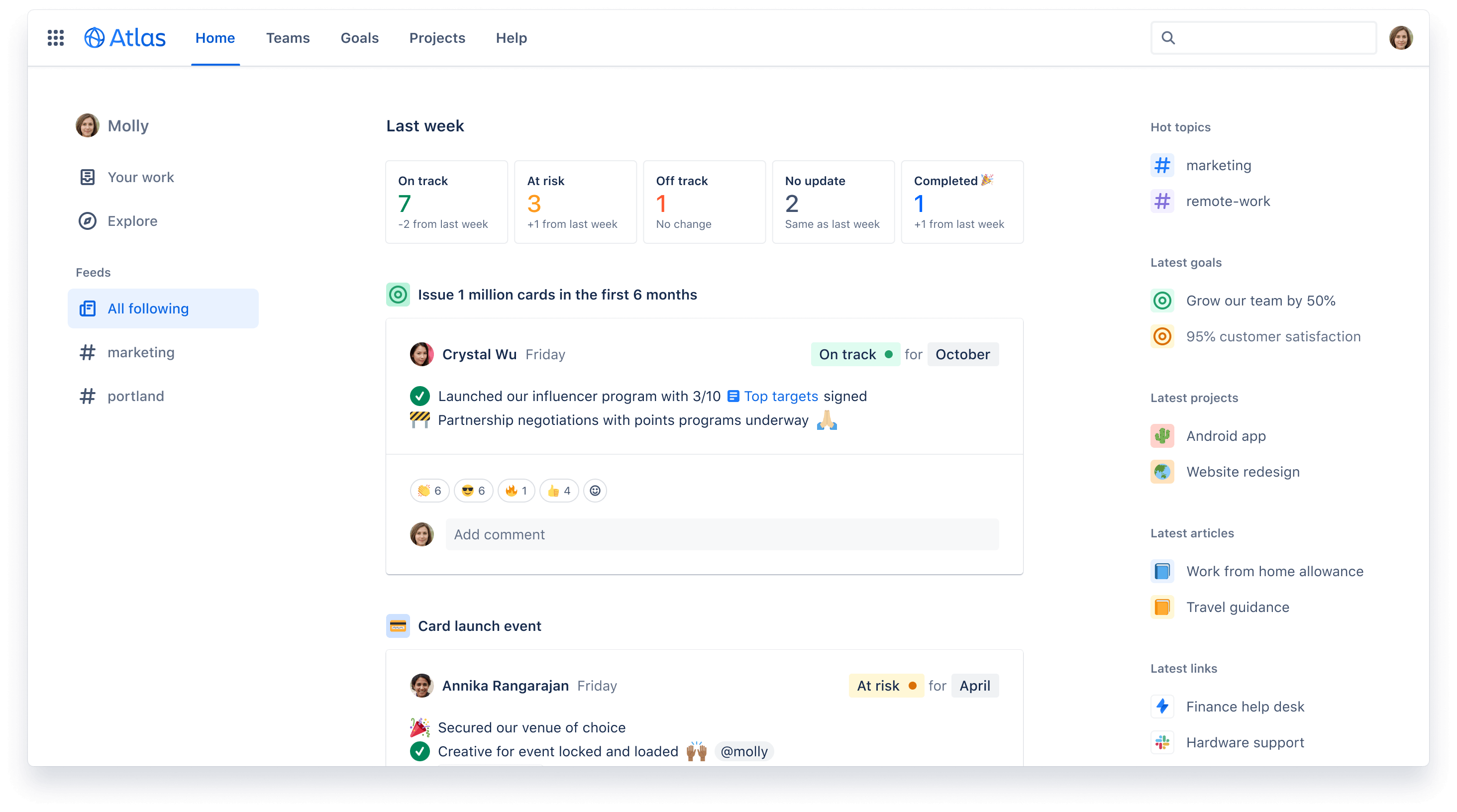 Atlassian news: Atlas helps to track OKRs and different project goals for all teams within a company