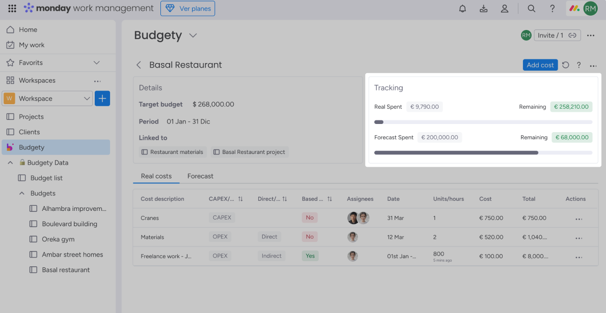 Budgety-for-monday-Forecast-project-budget-compare-Real_deiser
