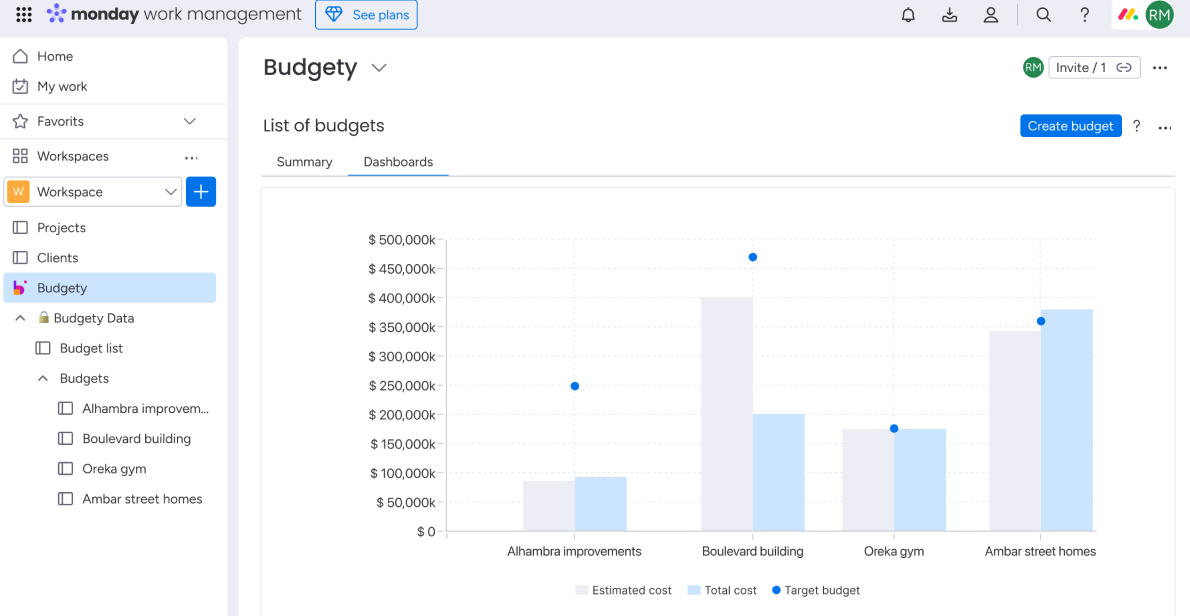 Budgety-for-monday-project-budgets-and-cost-reporting-for-excex_deiser - Budget dashboard