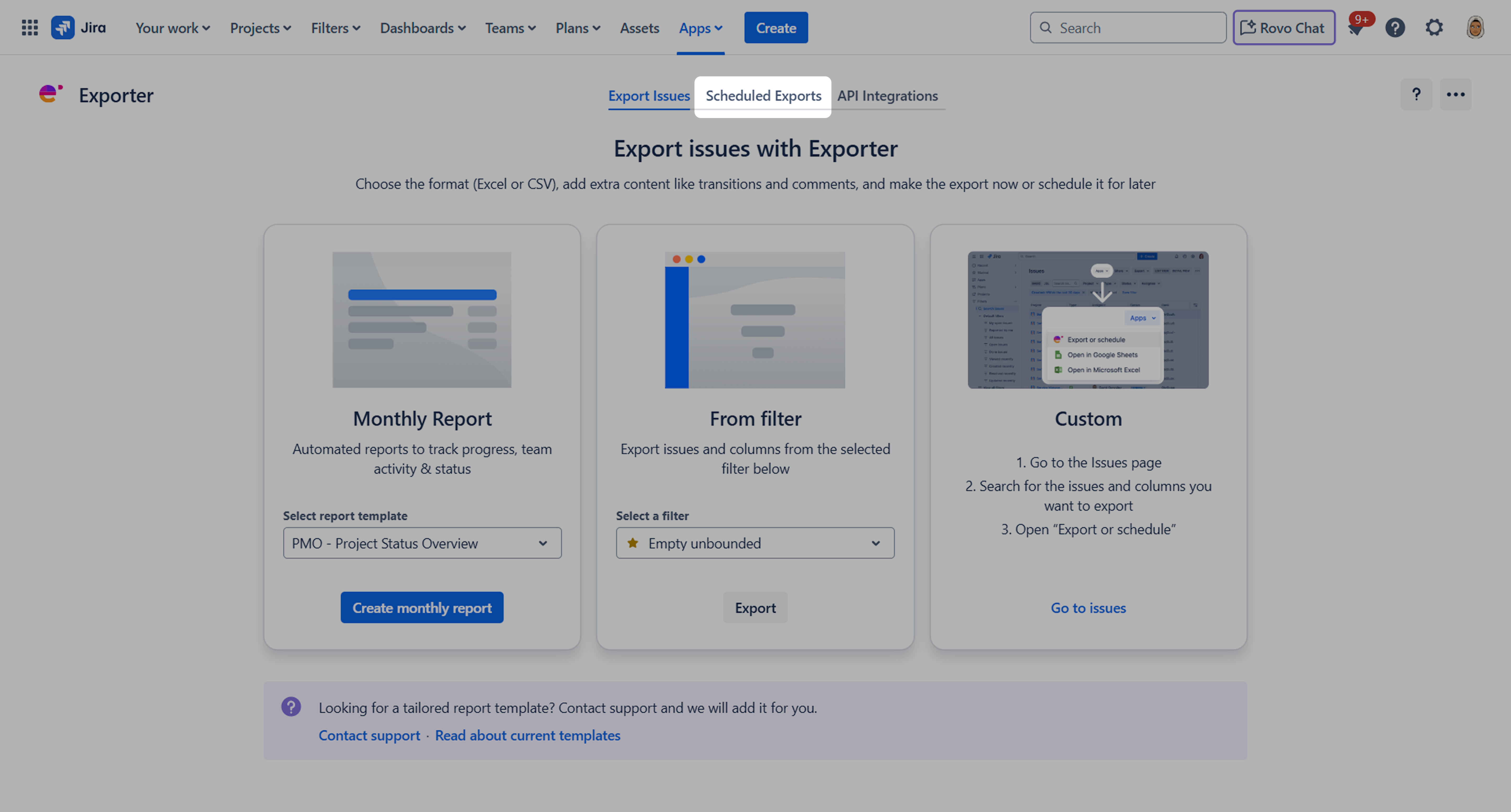 automatically-schedule-jira-export-reports-exporter-for-jira_Atlassian-marketplace-Deiser_Devoteam