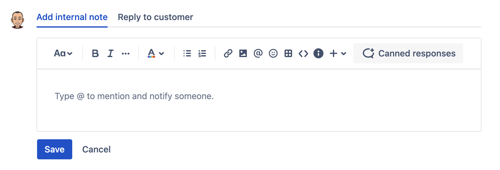 Use internal notes in Jira to communicate better