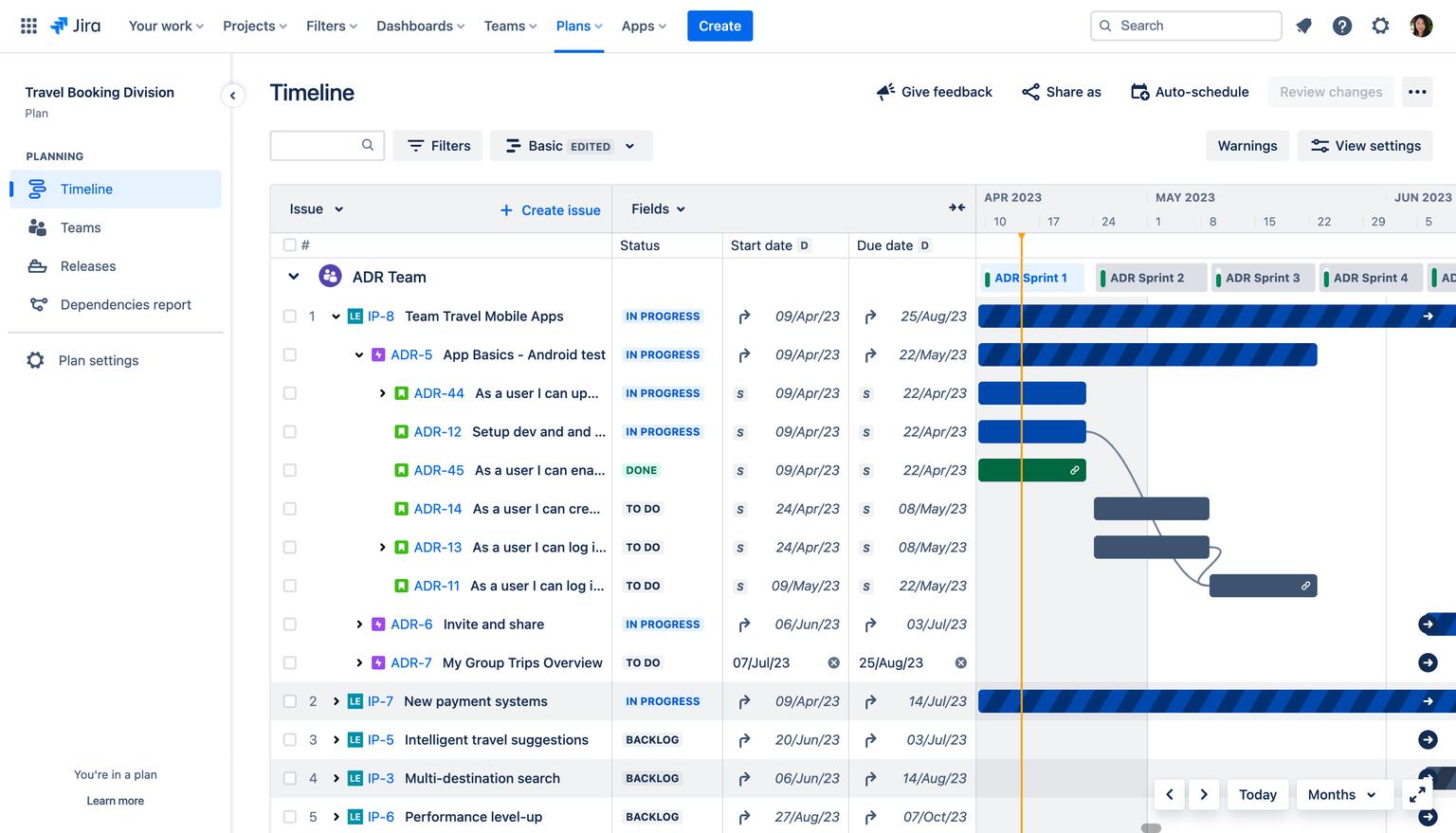 Advanced Roadmaps is available in the Atlassian Marketplace