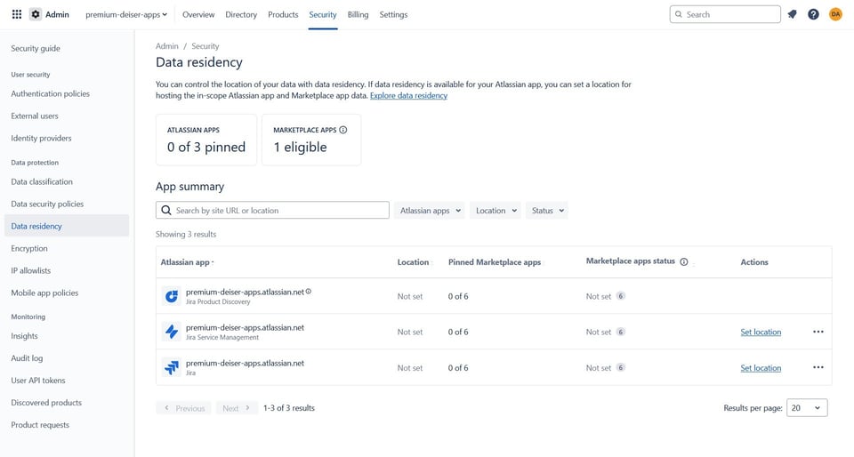 Jira Cloud Data Residency: Atlassian secures project data in your region