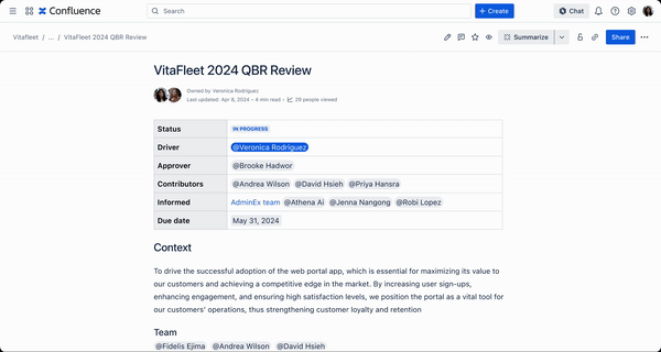 Atlassian Rovo Chat