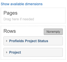 Dimensions to set jira projects charts