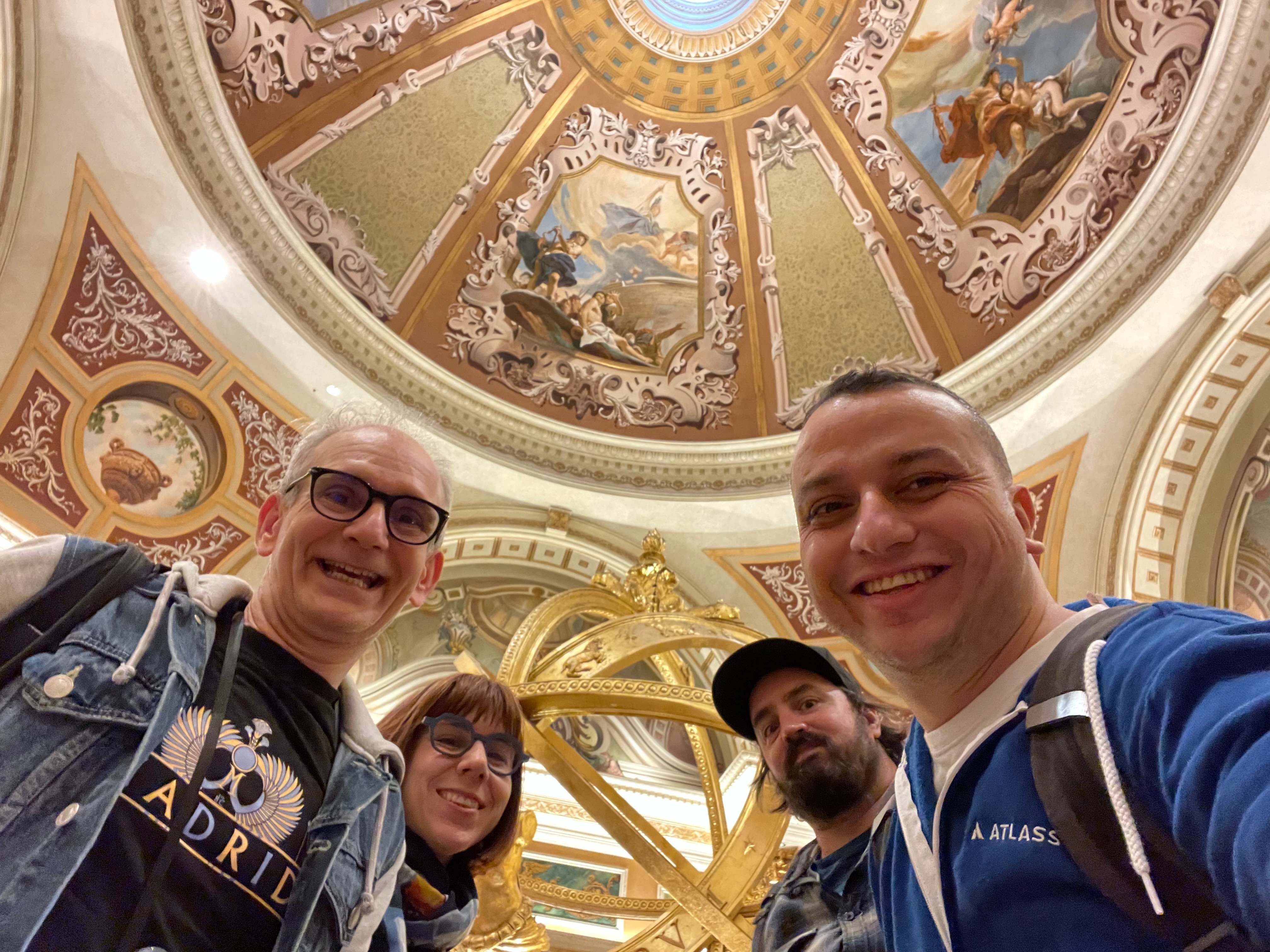 El equipo de DEISER llegando al Hotel Venetian, a Las Vegas, para el Atlassian Team'22.