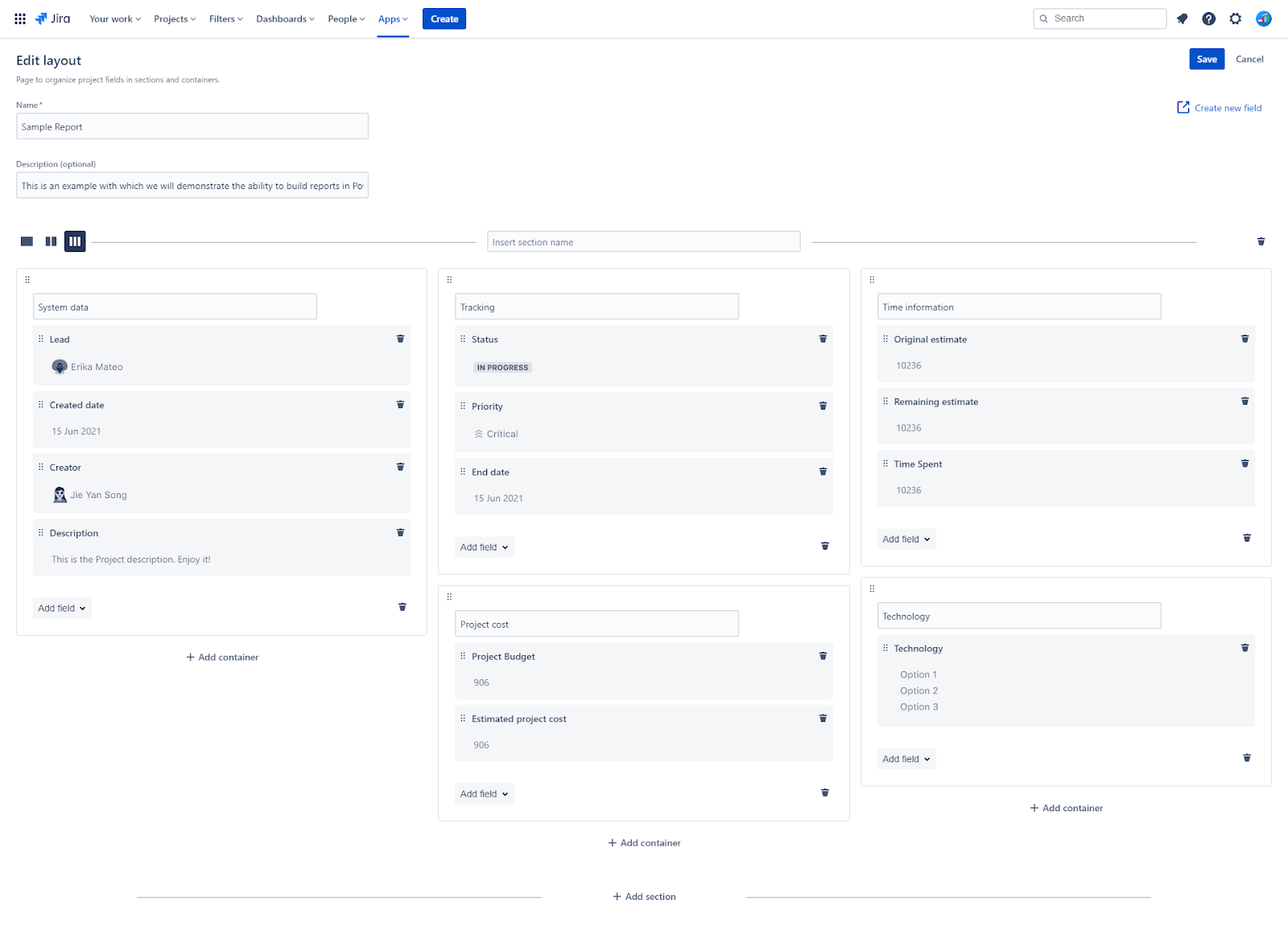 Los Layouts de Projectrak te permiten organizar y estandarizar tus proyectos en Jira para todos los usuarios