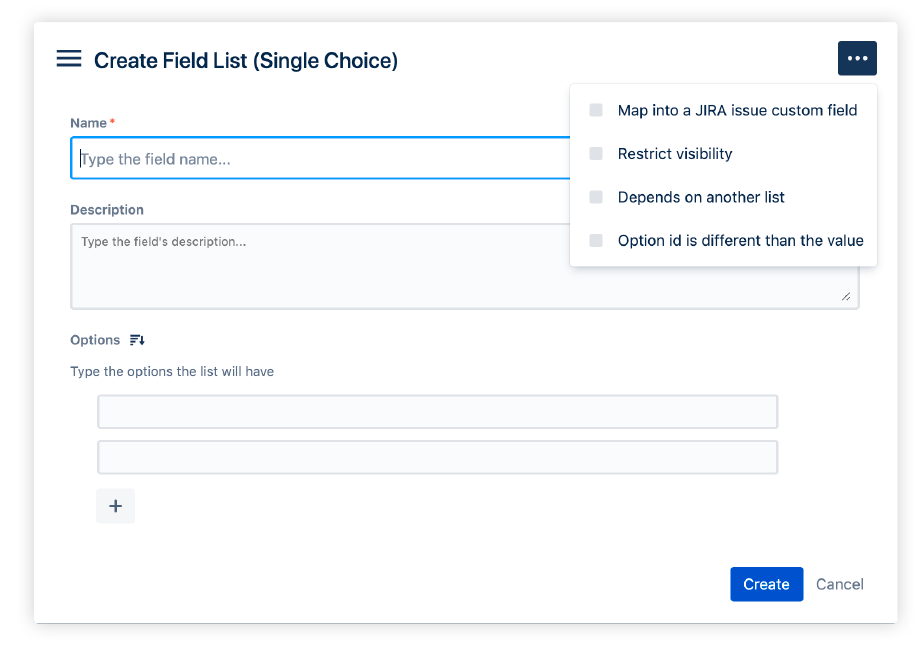 como crear un campo de proyecto de seleccion unica con Projectrak para Jira Service Management paso 1