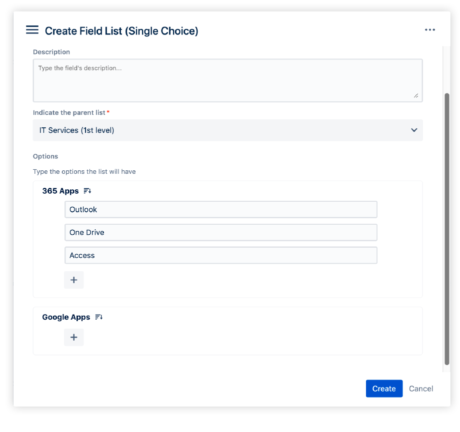 How to create a single choice in a project field list in Jira with Profields